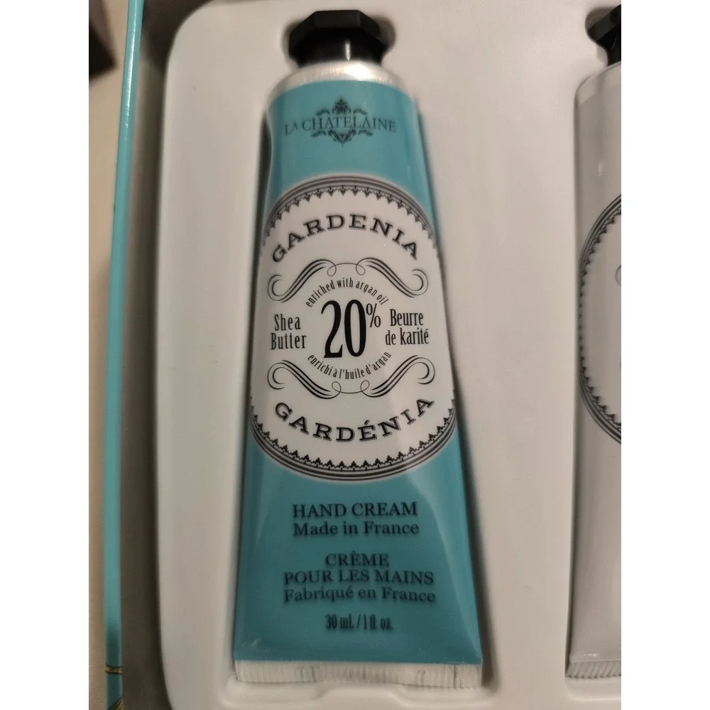 New  La CHATELAINE Hand Cream Set Of 3 ‎ Gardenia, White Grapefruit ,Citrus Fizz